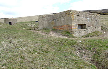 Type 25 and non-standard pillboxes at Cuckmere Haven