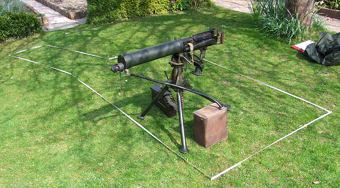 Vickers machine gun post