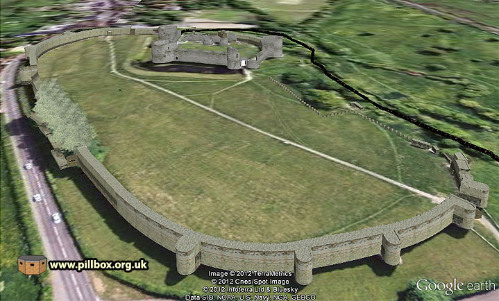 Pevensey Castle Model